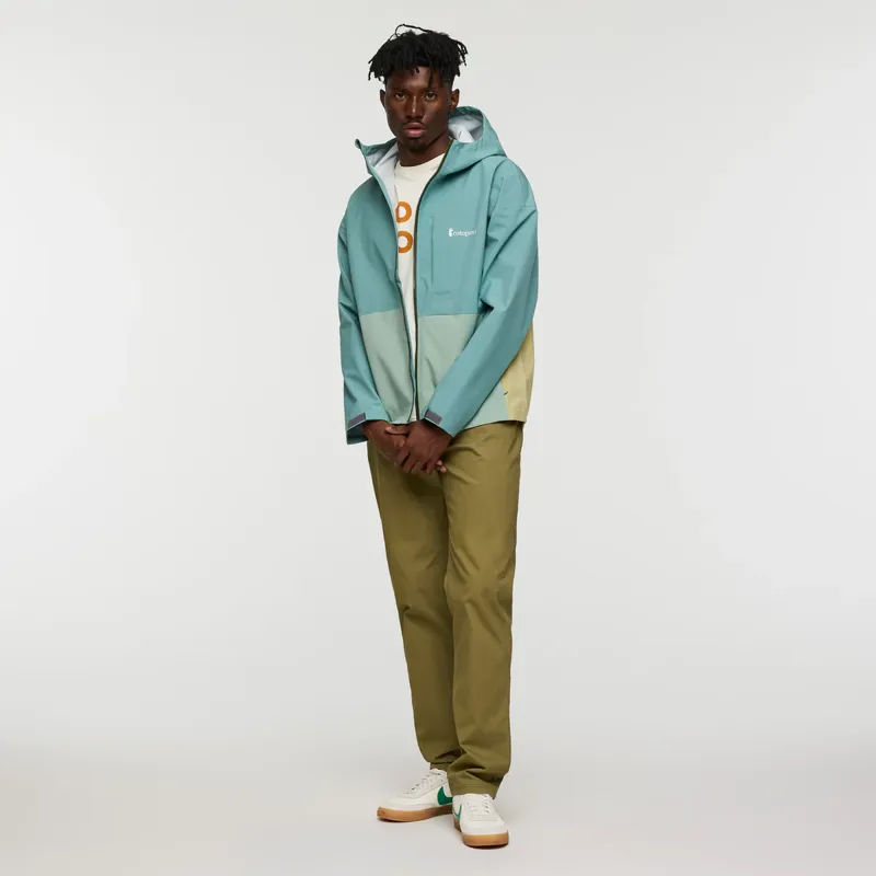 Cotopaxi Men's Cielo Rain Jacket in Bluegrass/Silver Leaf-7