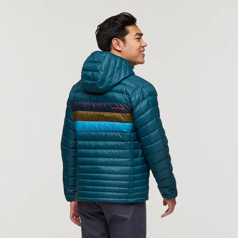 Cotopaxi Men's Fuego Hooded Down Jacket in Abyss Stripes-4