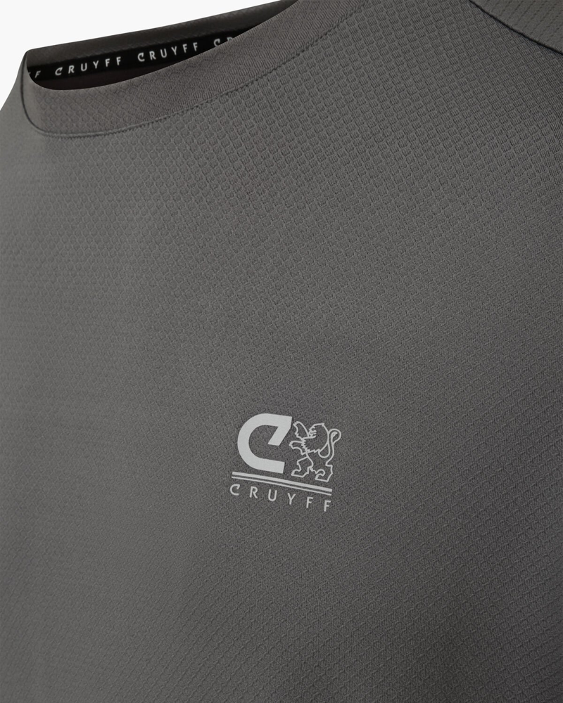 Cruyff Men's Blaze T-Shirt in Grey-4