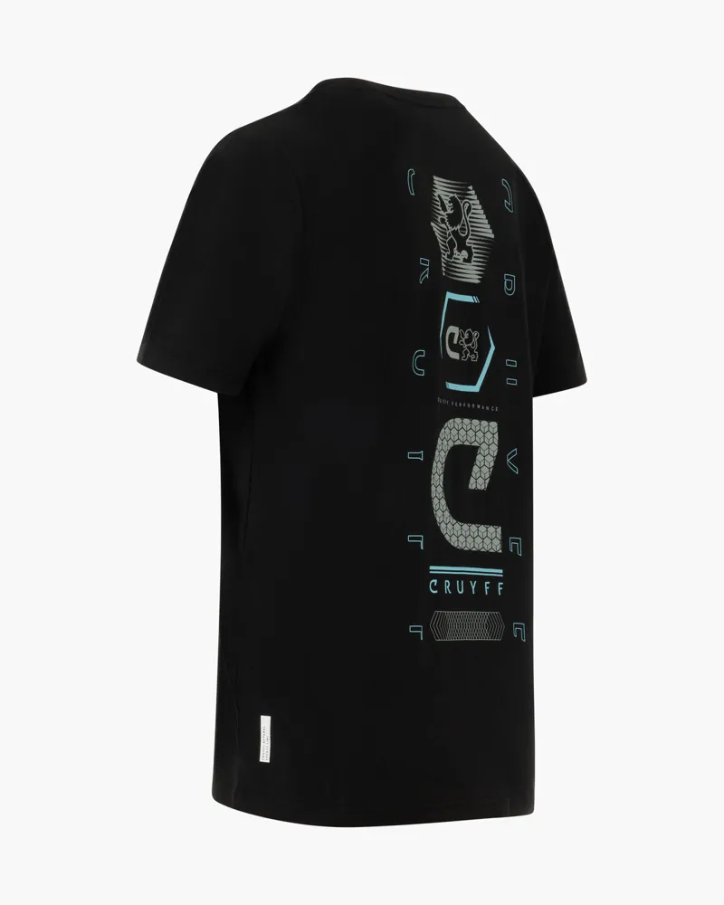 Cruyff Men's Strom Tee in Black-1