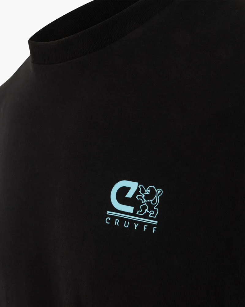 Cruyff Men's Strom Tee in Black-5