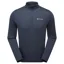 Montane Dart Zip Neck T-Shirt in Eclipse Blue