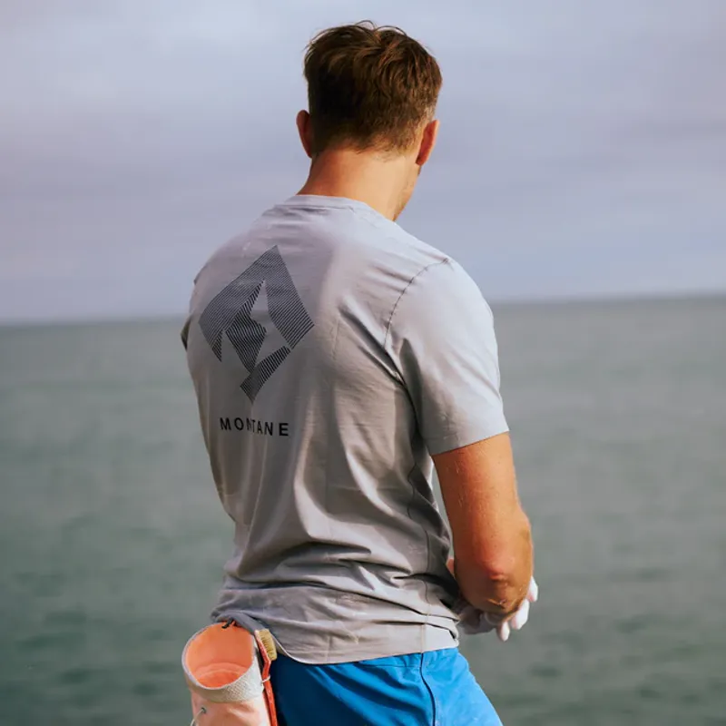 Montane Alhena Mountain 25 T- Shirt in Pebble Blue-6