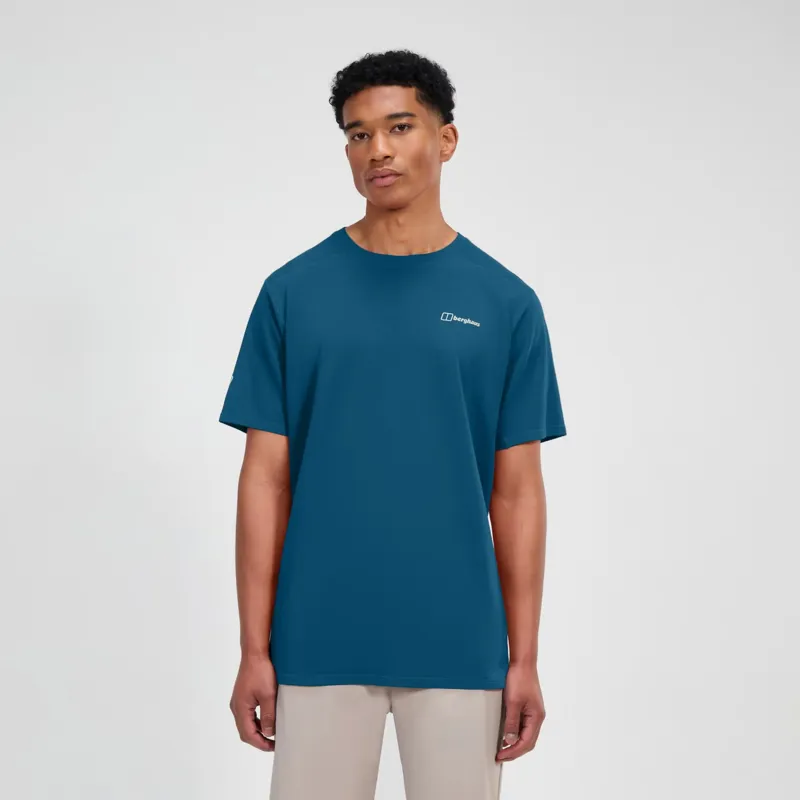 Berghaus Men's Delta Tee in Mountain Blue-2