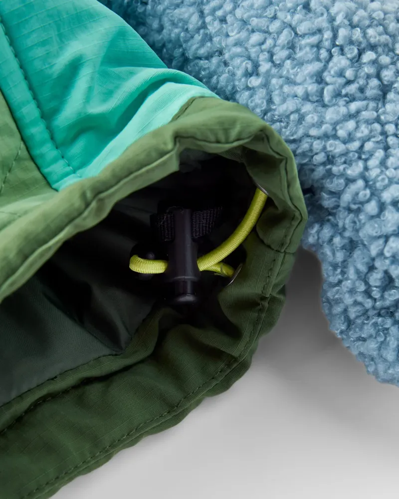 Passenger Women's Lara Quilted Jacket in Faded Denim/Stem Green-7