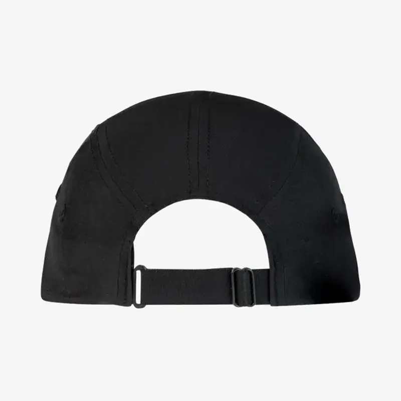 Buff 5 Panel Go Cap Solid in Black-1