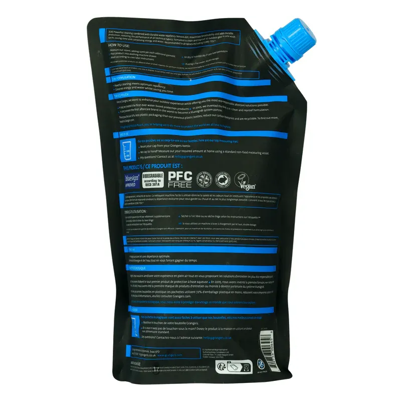 Grangers Pouch Wash and Repel Clothing 2-in-1 - 1L-1