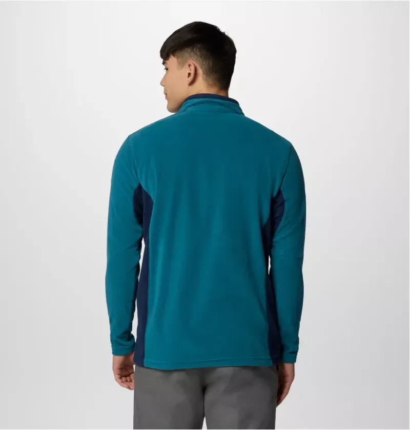 Columbia Men's Klamath Range II Half Zip Fleece in River Blue/Coll Navy-4