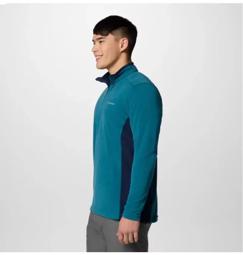 Columbia Men's Klamath Range II Half Zip Fleece in River Blue/Coll Navy-3
