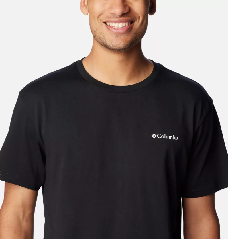 Columbia Men's CSC Basic Logo Tee in Black/LC CSC Branded -4