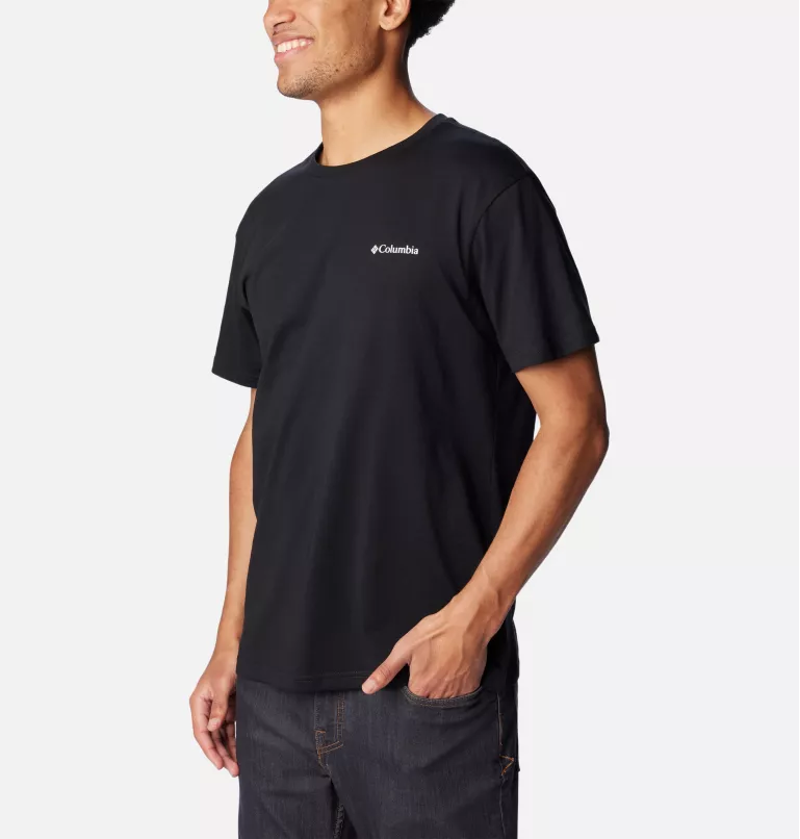 Columbia Men's CSC Basic Logo Tee in Black/LC CSC Branded -1