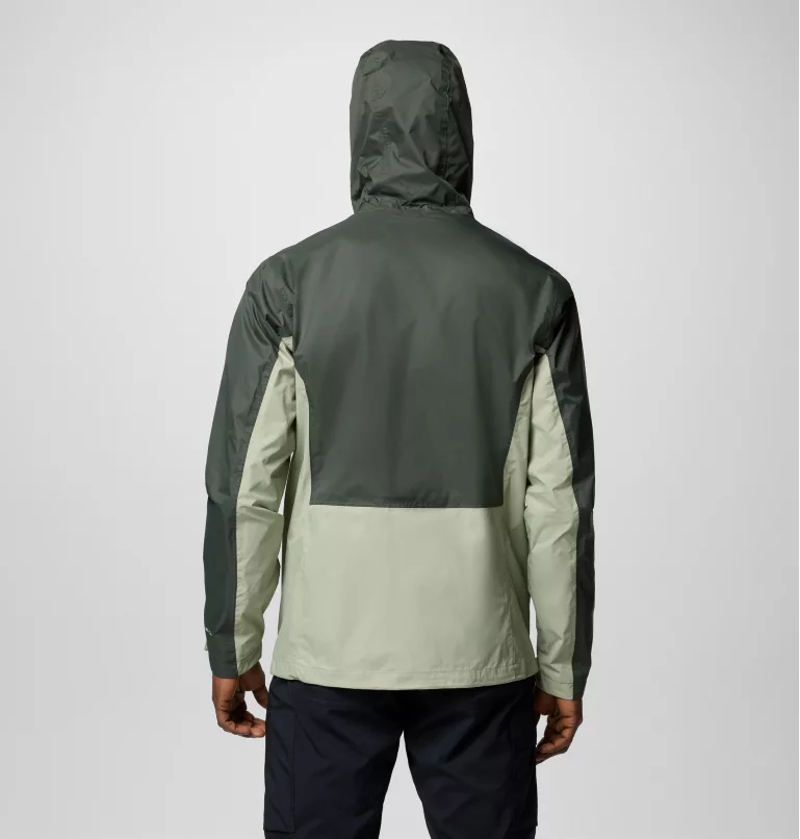 Columbia Men's Pouring Adventure III Jacket in Greenscape/Safari-2