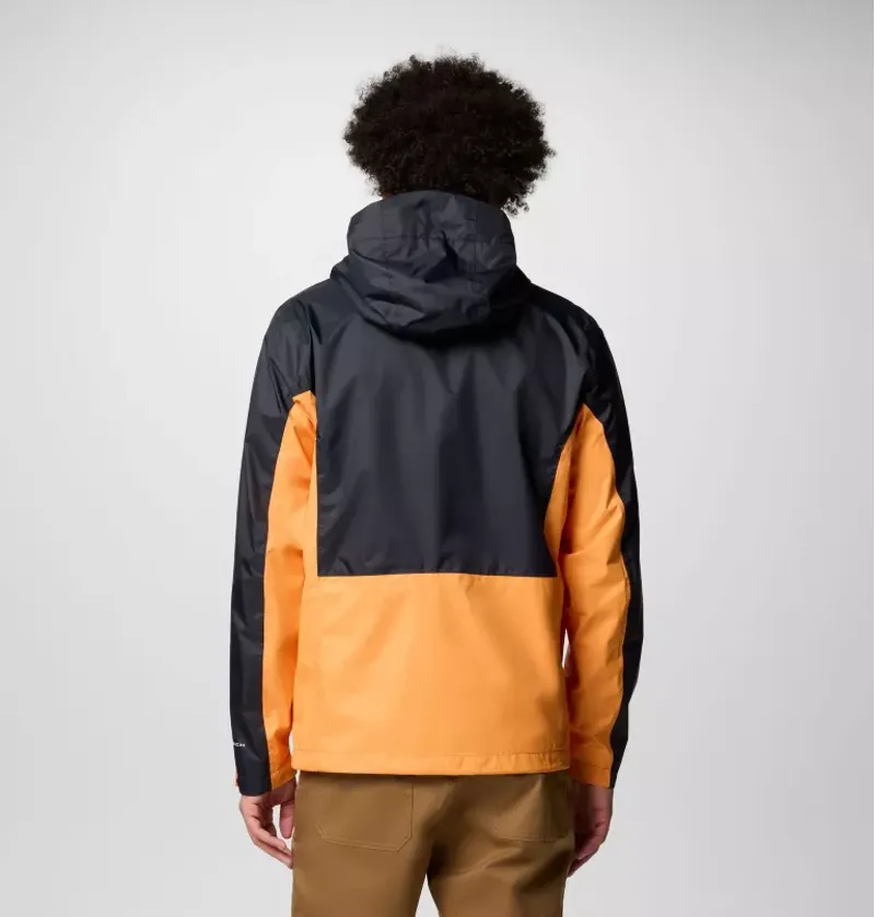 Columbia Men's Pouring Adventure III Jacket in Black/Koi-2