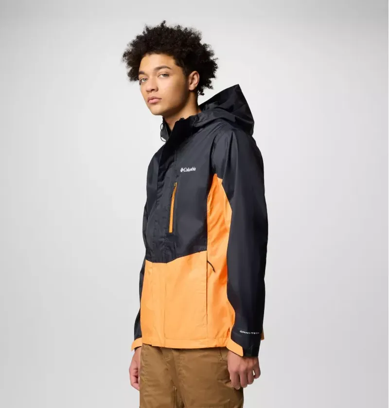 Columbia Men's Pouring Adventure III Jacket in Black/Koi-1