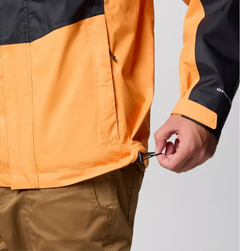 Columbia Men's Pouring Adventure III Jacket in Black/Koi-5