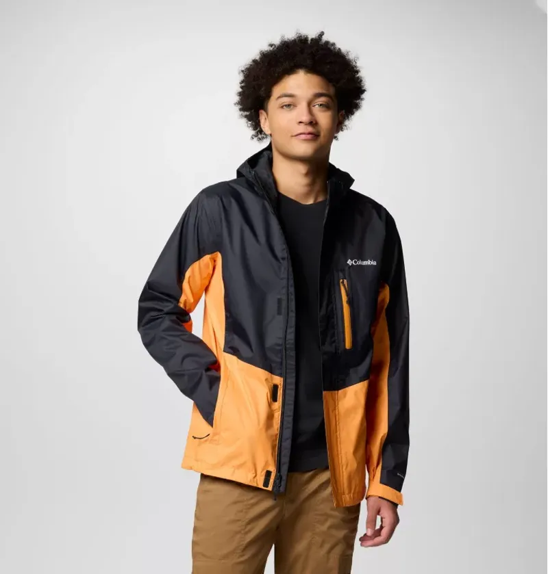 Columbia Men's Pouring Adventure III Jacket in Black/Koi-3