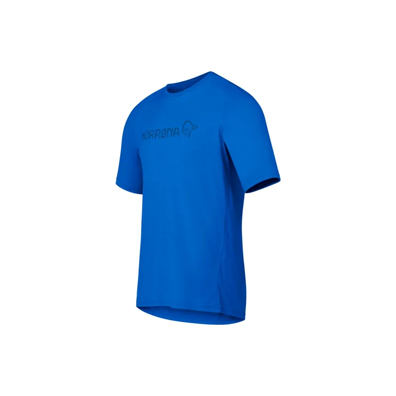 Norrona Men's Fjørå Equaliser Lightweight T-shirt in Skydiver-1