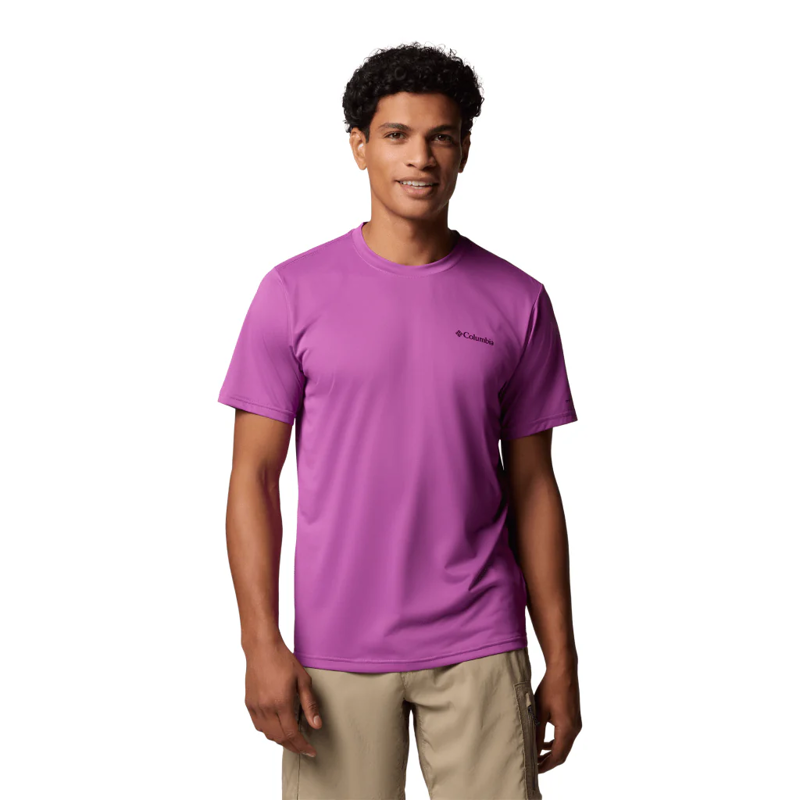 Columbia Men's Hike Crew Tee in Razzle-1
