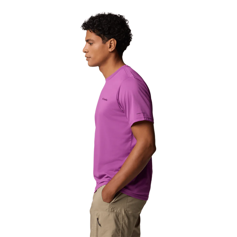 Columbia Men's Hike Crew Tee in Razzle-2