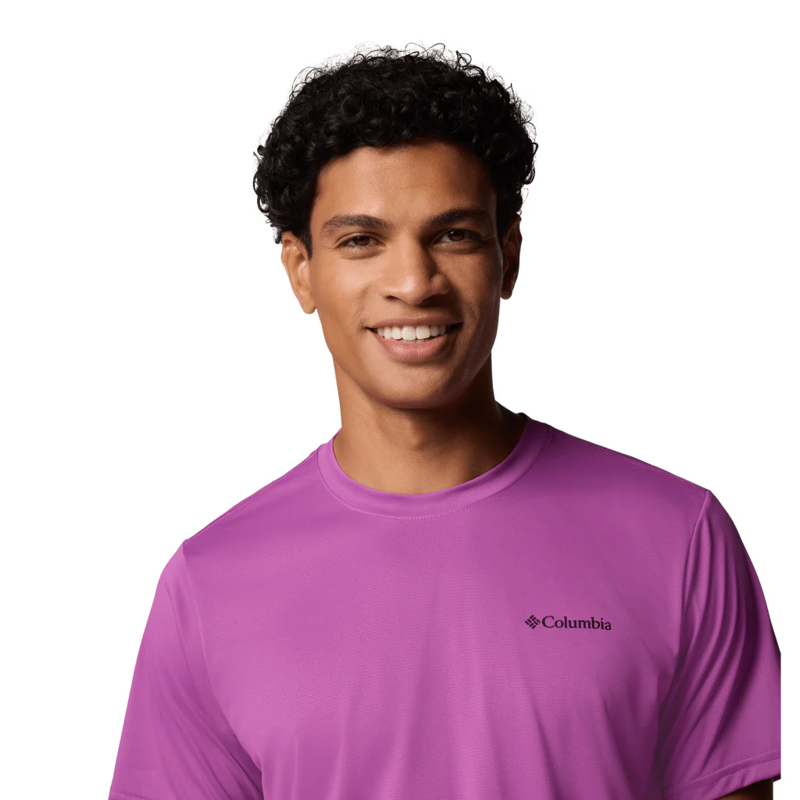 Columbia Men's Hike Crew Tee in Razzle-4
