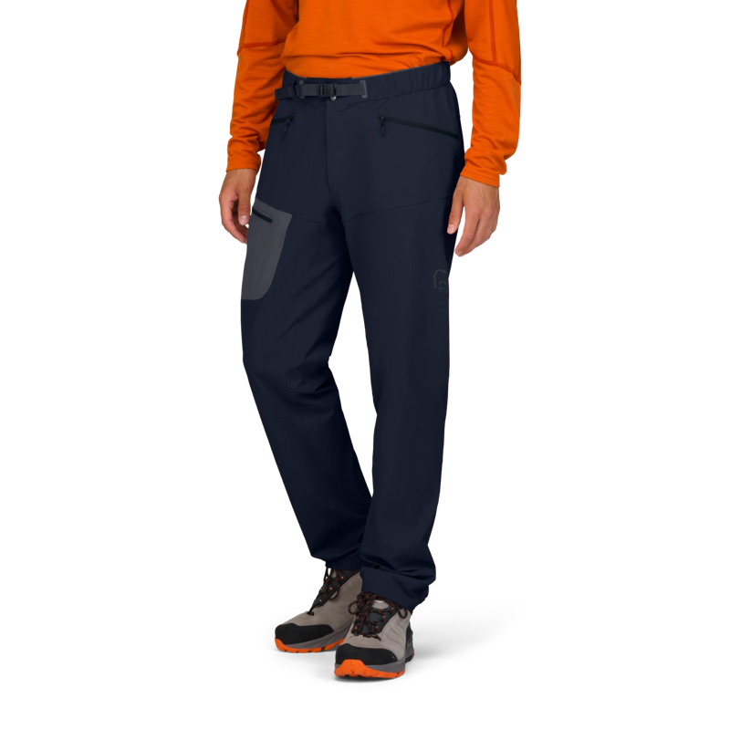 Norrona Men's Falketind Flex 1 Light Pants in Caviar Black-10