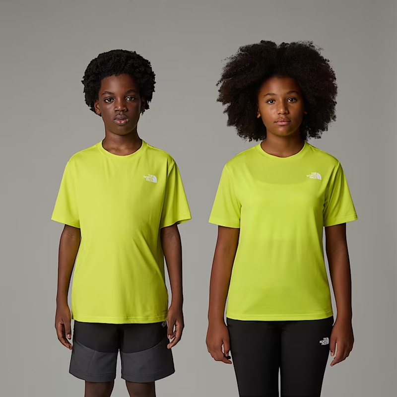 The North Face Teen's 24/7 Tee in Sulpher Spring Green-2