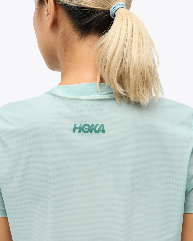 Hoka Women's Airolite Run Tee in Druzy-4