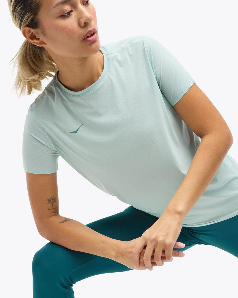Hoka Women's Airolite Run Tee in Druzy-3