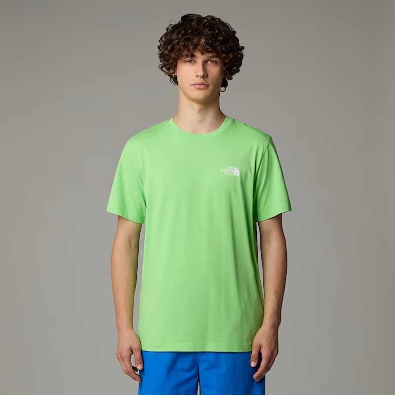 The North Face Men's Simple Dome Tee in Meta Lime-2