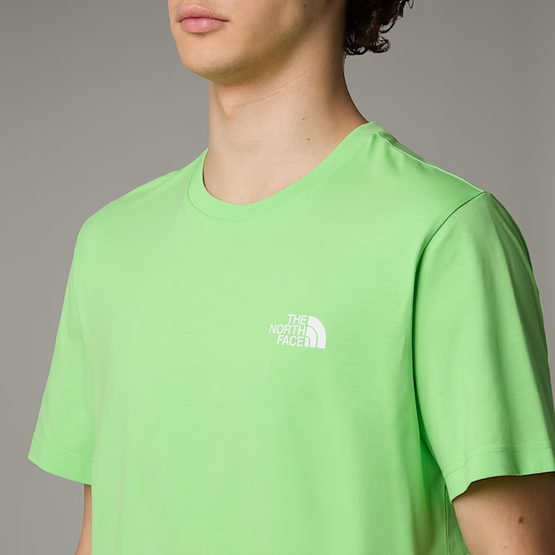 The North Face Men's Simple Dome Tee in Meta Lime-4
