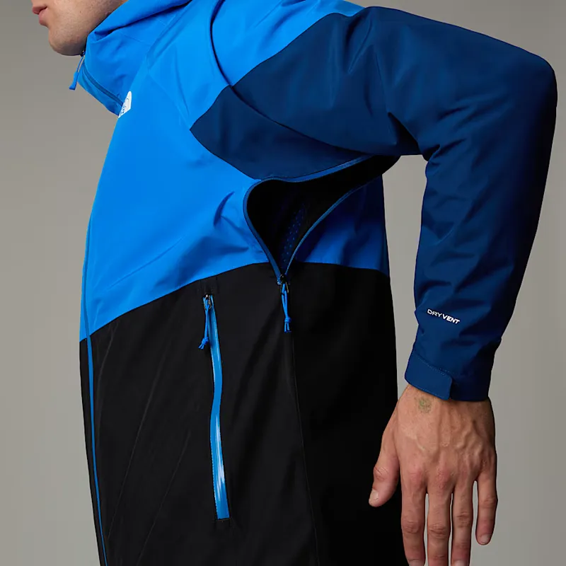 The North Face Men's Lightning Zip-In Jacket in Black/Hero Blue-6