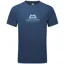 Mountain Equipment Men's Emblem Tee in Denim Blue