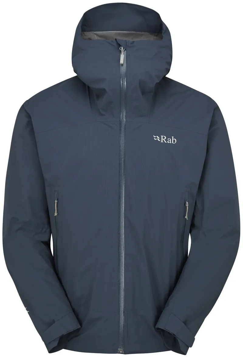 Rab Men's Downpour Light Waterproof Jacket in Tempest Blue