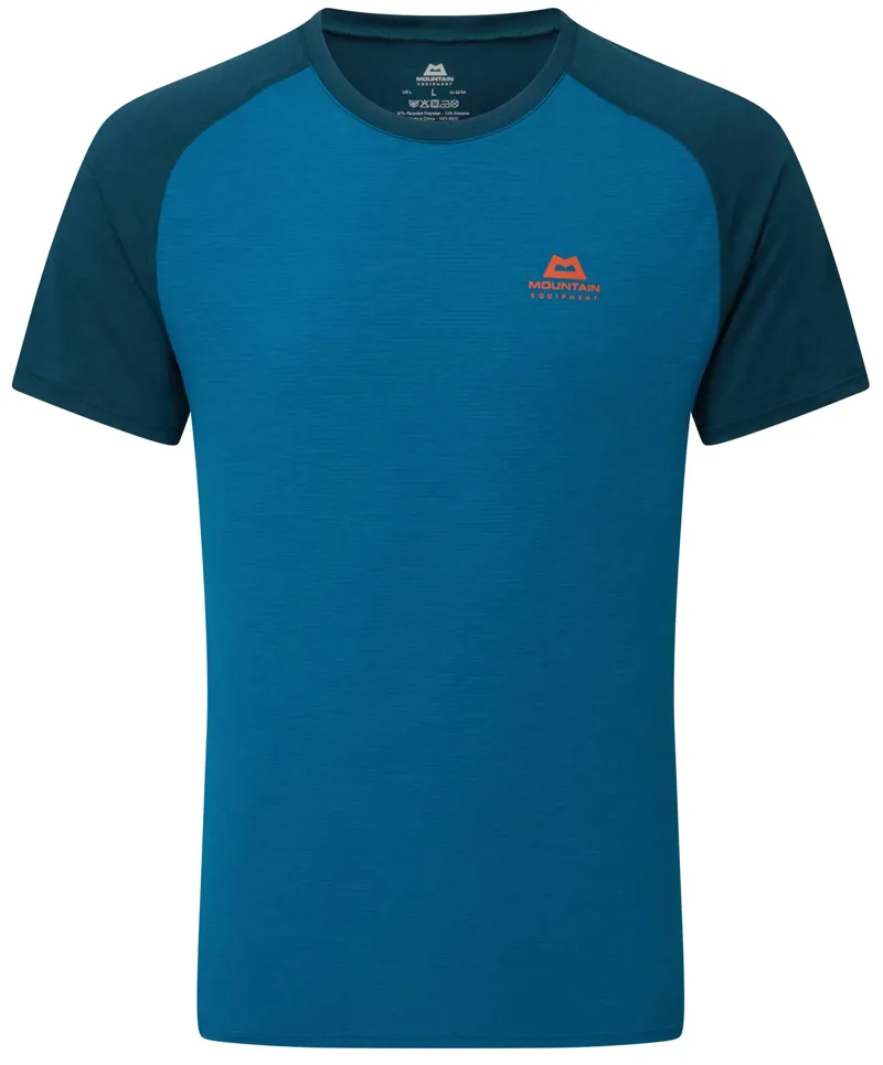 Mountain Equipment Men's Nava Crew Short Sleeve T-Shirt in Mykonos/Majolica