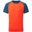 Mountain Equipment Men's Nava Crew Short Sleeve T-Shirt in Cardinal/Majolica