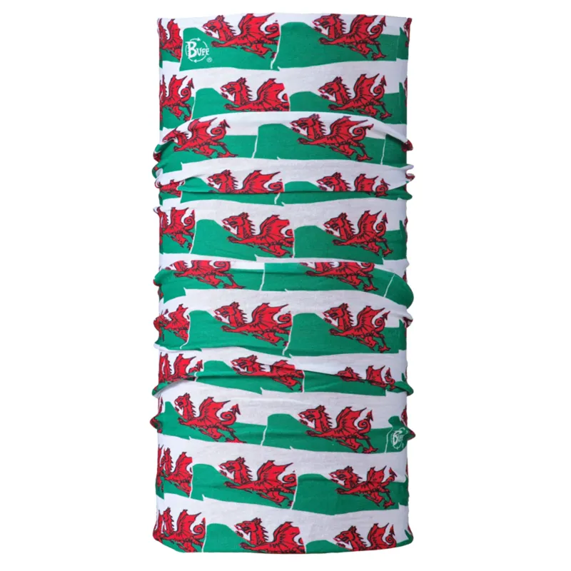 Buff Original Ecostretch Neckwear in Welsh Flag 2010 Multi