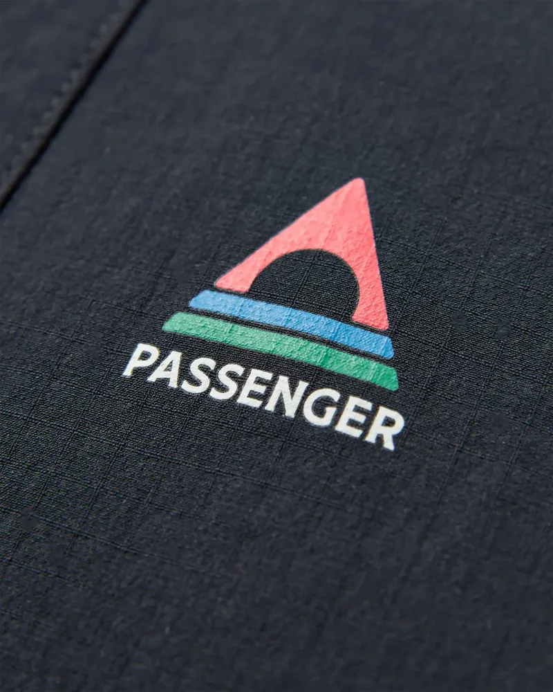 Passenger Men's Roamer Lite Recycled Softshell Jacket in Black/Khaki-4