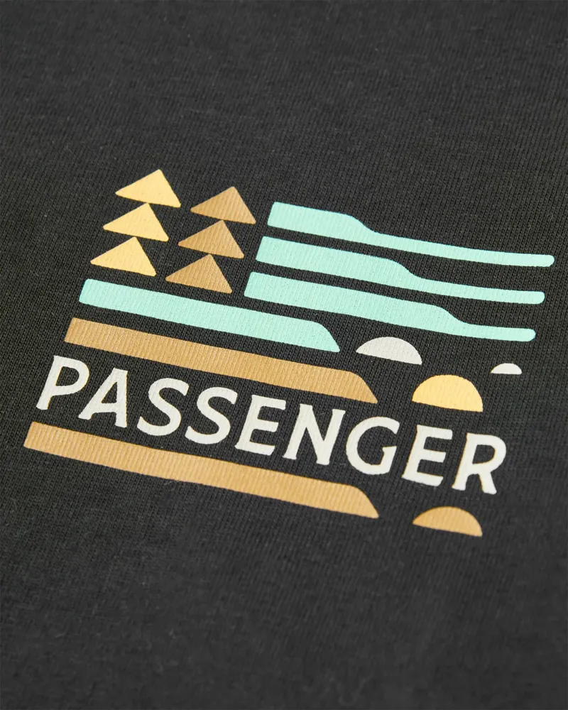 Passenger Men's Cutout Organic Cotton T-Shirt in Black-6