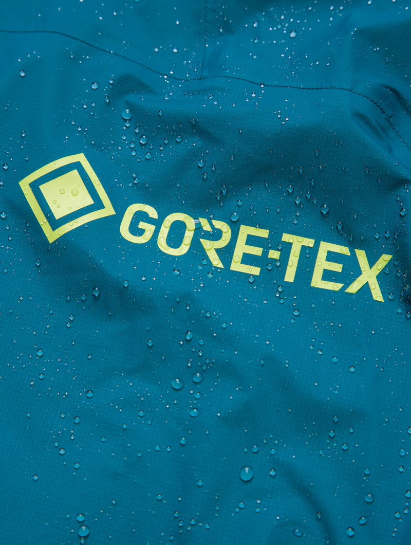 Ronhill Men's Tech Gore-Tex Mercurial Jacket in Deep Teal/Acid-8