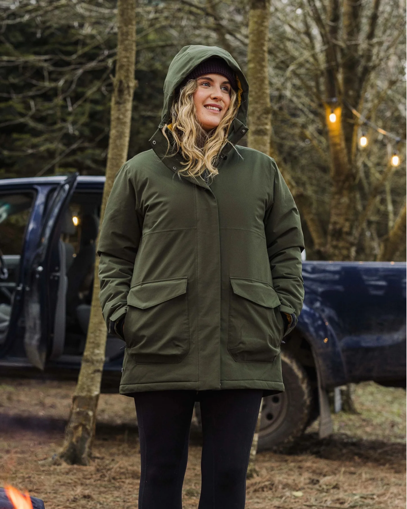 Passenger Women's Telluride Recycled Waterproof Parka in Fir Tree-3