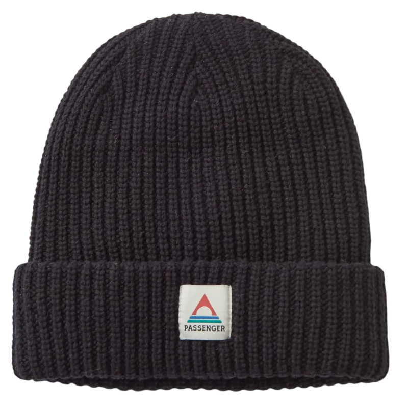 Passenger Beechwood Fleece Lined Recycled Beanie in Black