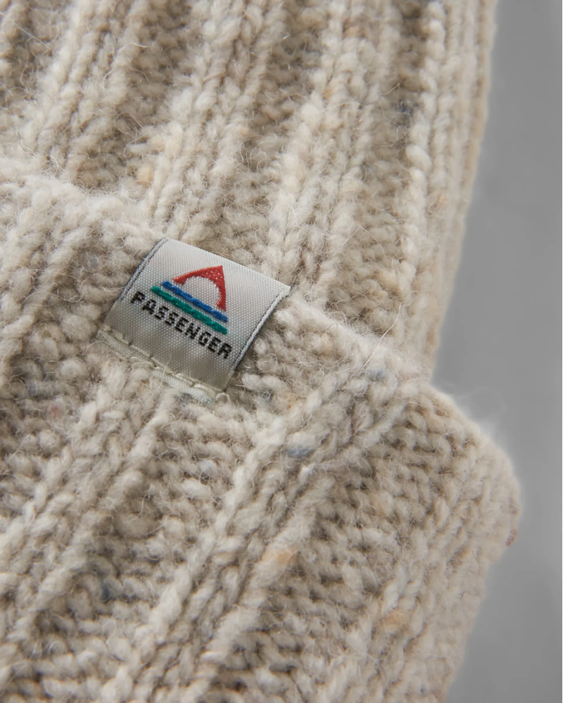 Passenger Fisherman 2.0 Recycled Beanie in Vintage White-1