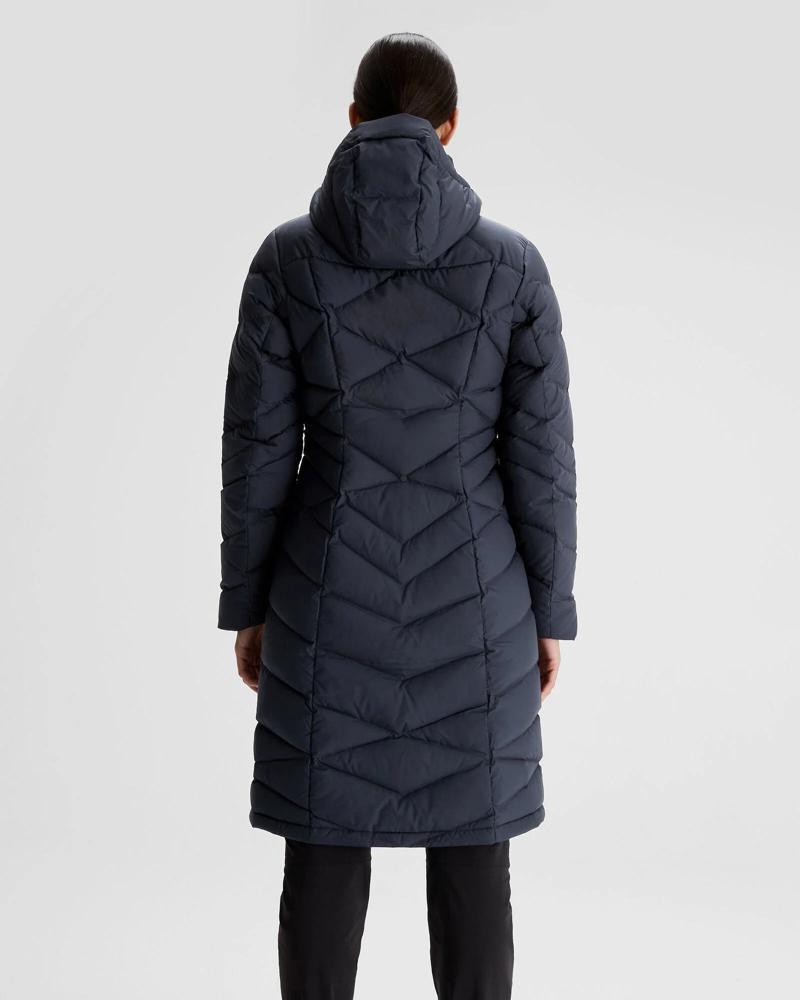 Kathmandu Women's Winterburn Longline Down in Pure Navy-4