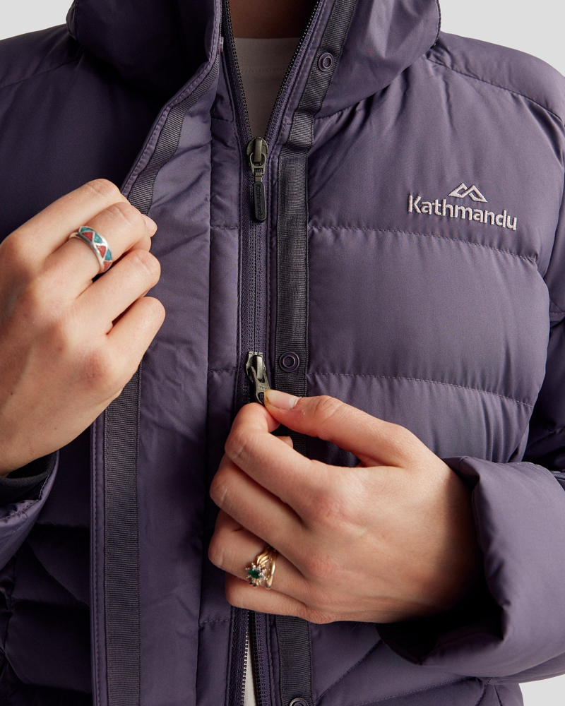 Kathmandu Women's Winterburn Longline Down in Orbit-5
