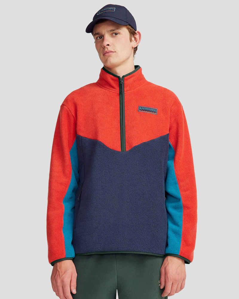 Kathmandu Men's Trailhead Fleece Heritage in Classic Red-1