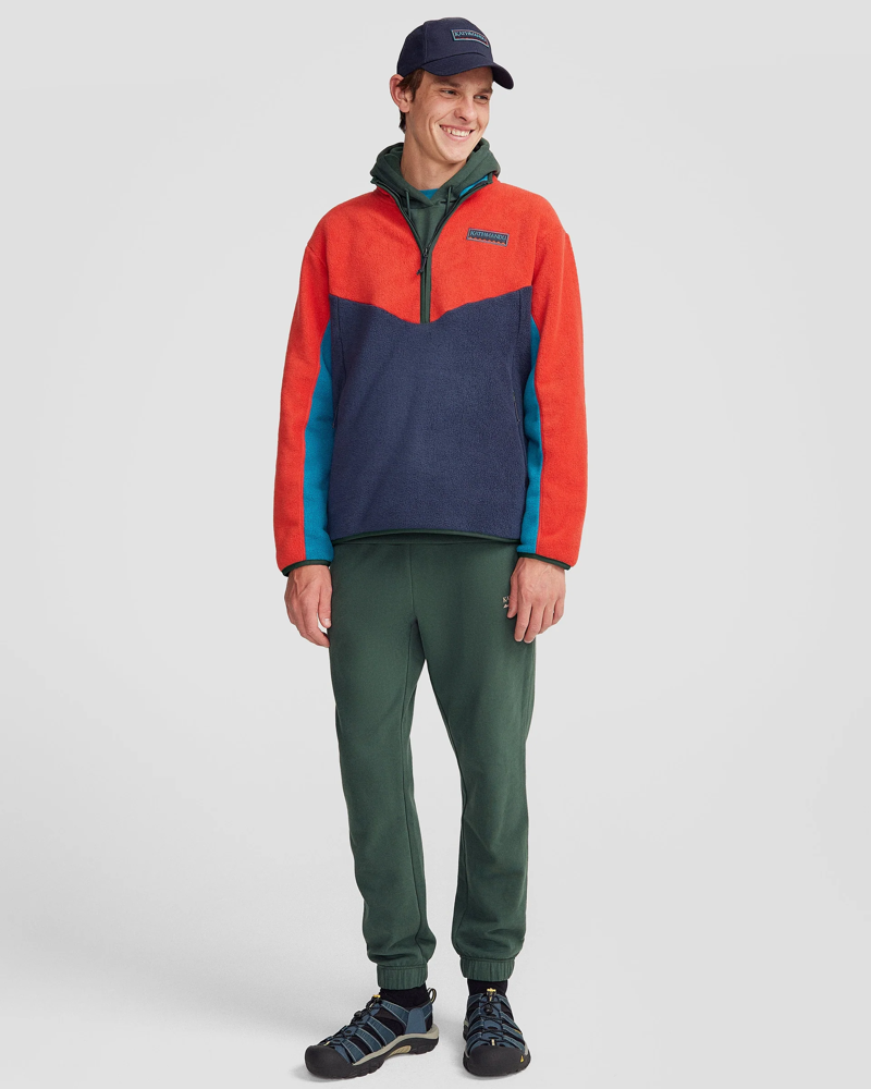 Kathmandu Men's Trailhead Fleece Heritage in Classic Red-4