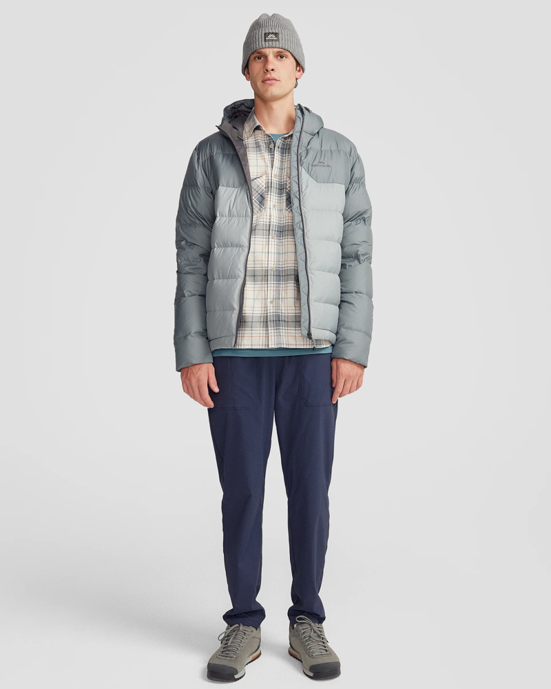 Kathmandu Men's Epiq Hooded Down Jacket V2 in Moon/Light-4