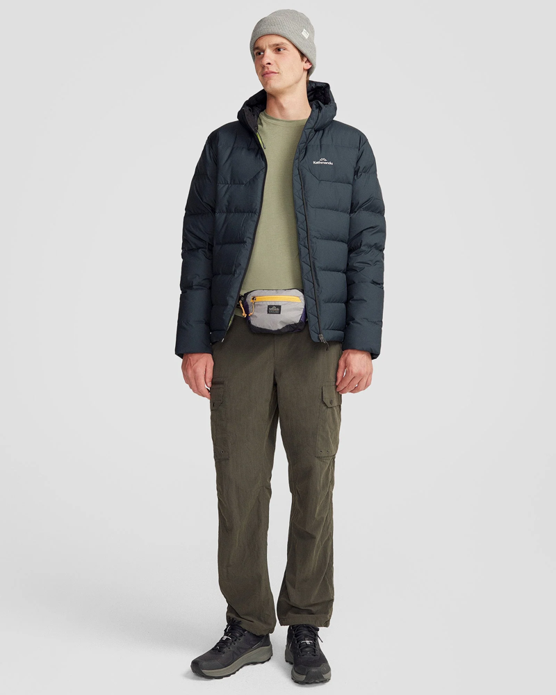 Kathmandu Men's Epiq Hooded Down Jacket V2 in Black-5