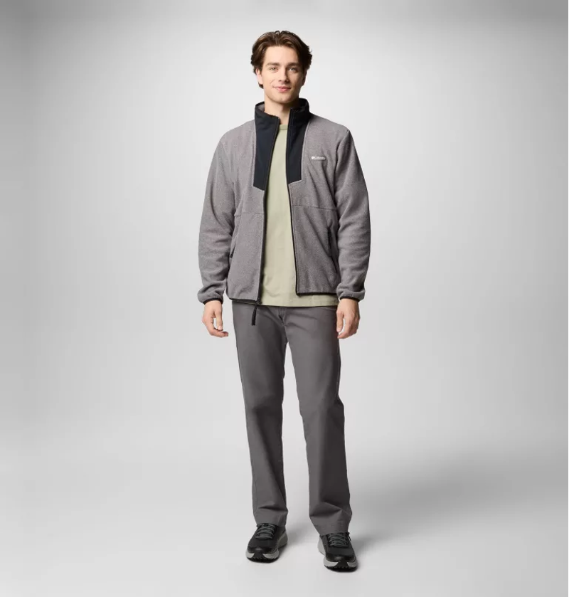 Columbia Men's Sequoia Grove Full-Zip Fleece in City Grey Heather-4