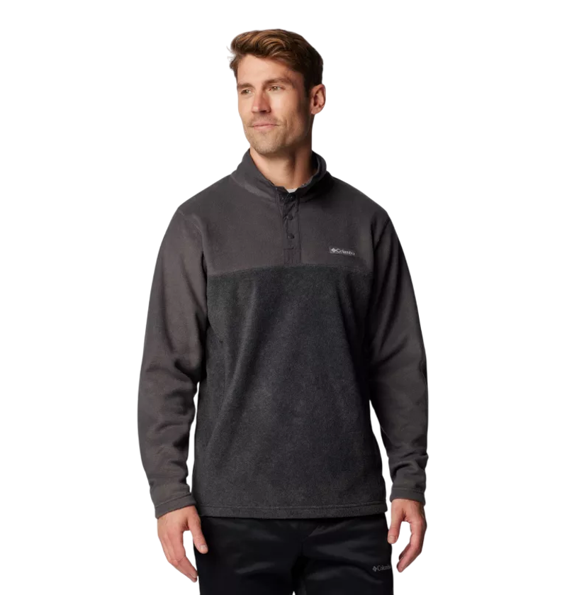 Columbia Men's Steens Mountain Half Snap II Fleece in Charcoal Heather